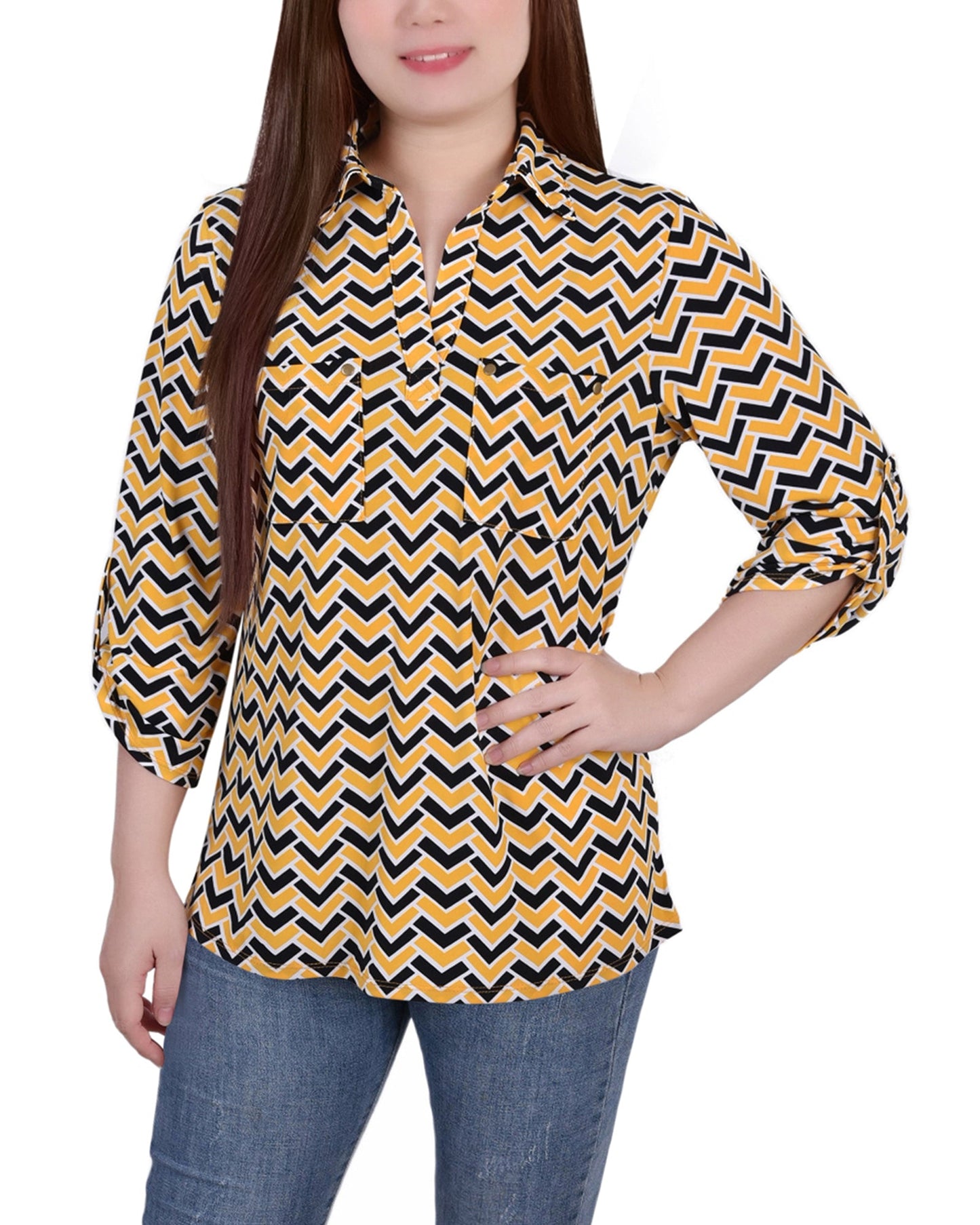 Yellow Black Zigzag