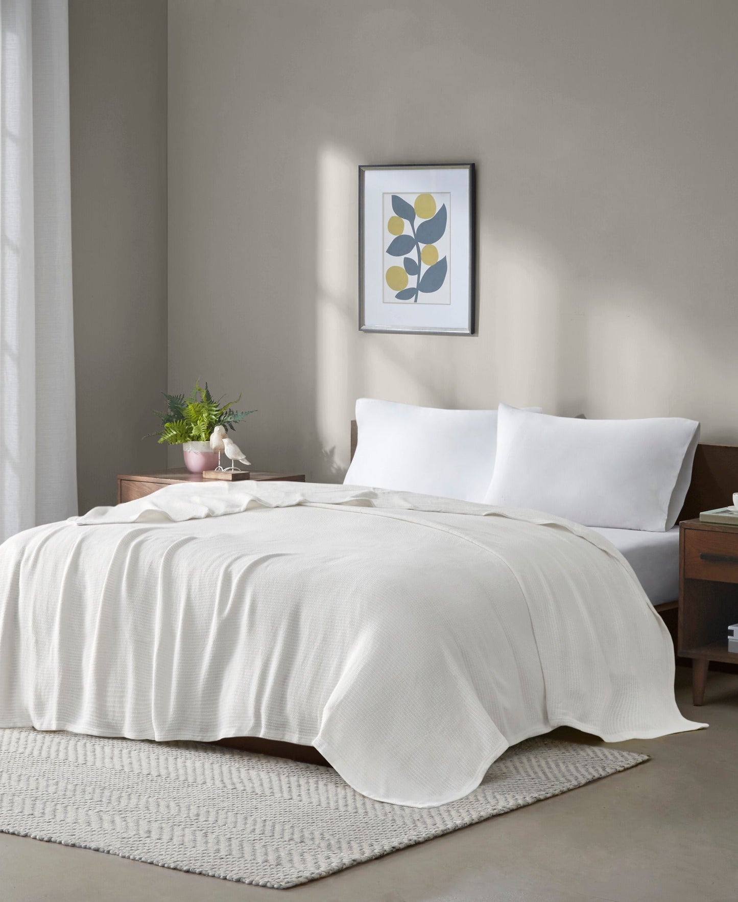 Freshspun Basketweave Cotton Blanket