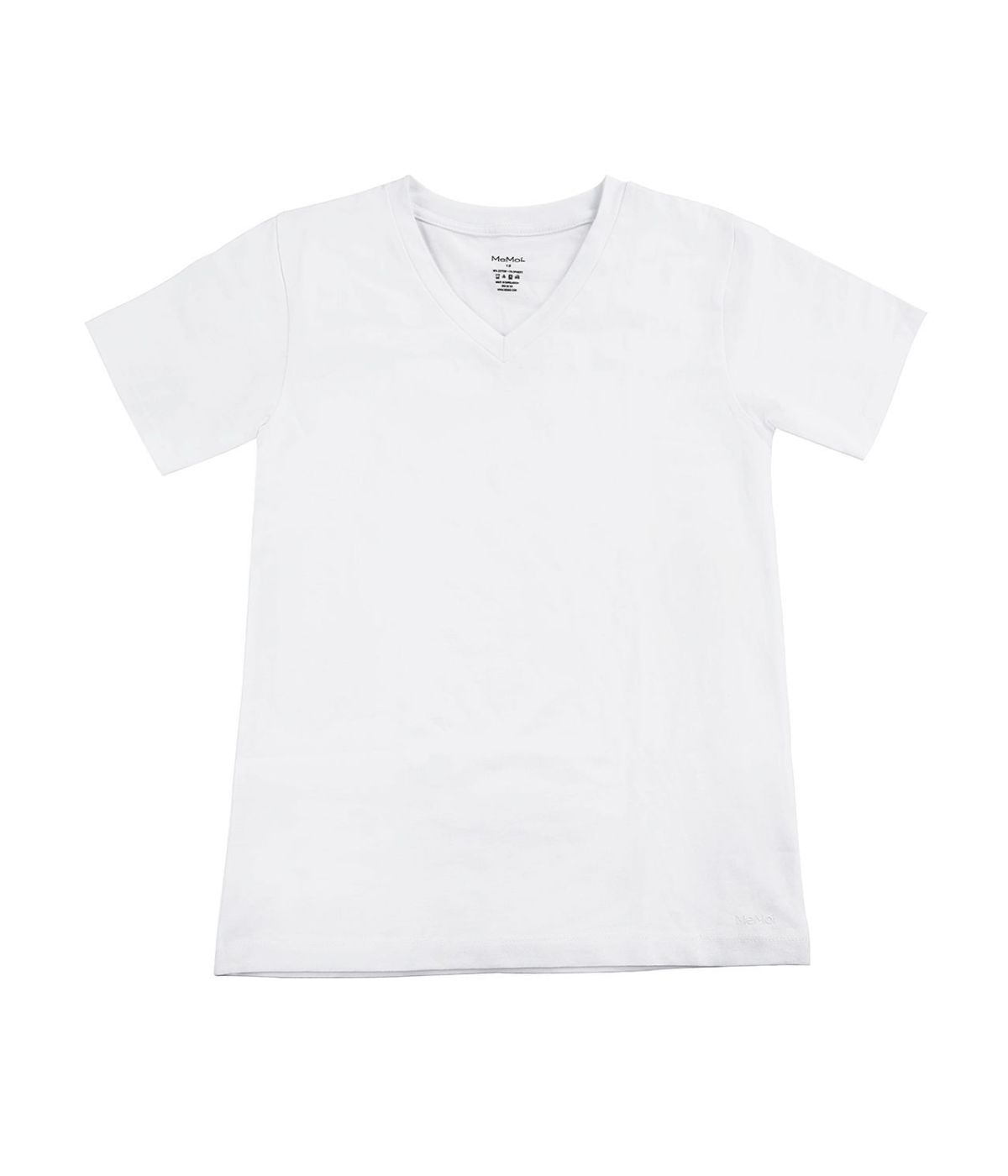 Boy's V-Neck Cotton T-Shirt 3-Pack White-White-White