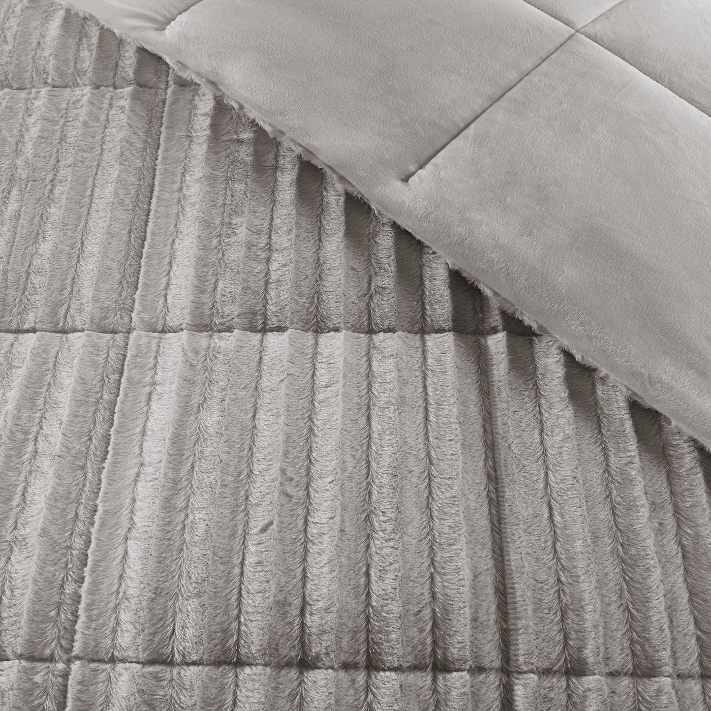 York Faux Fur Comforter Mini Set
