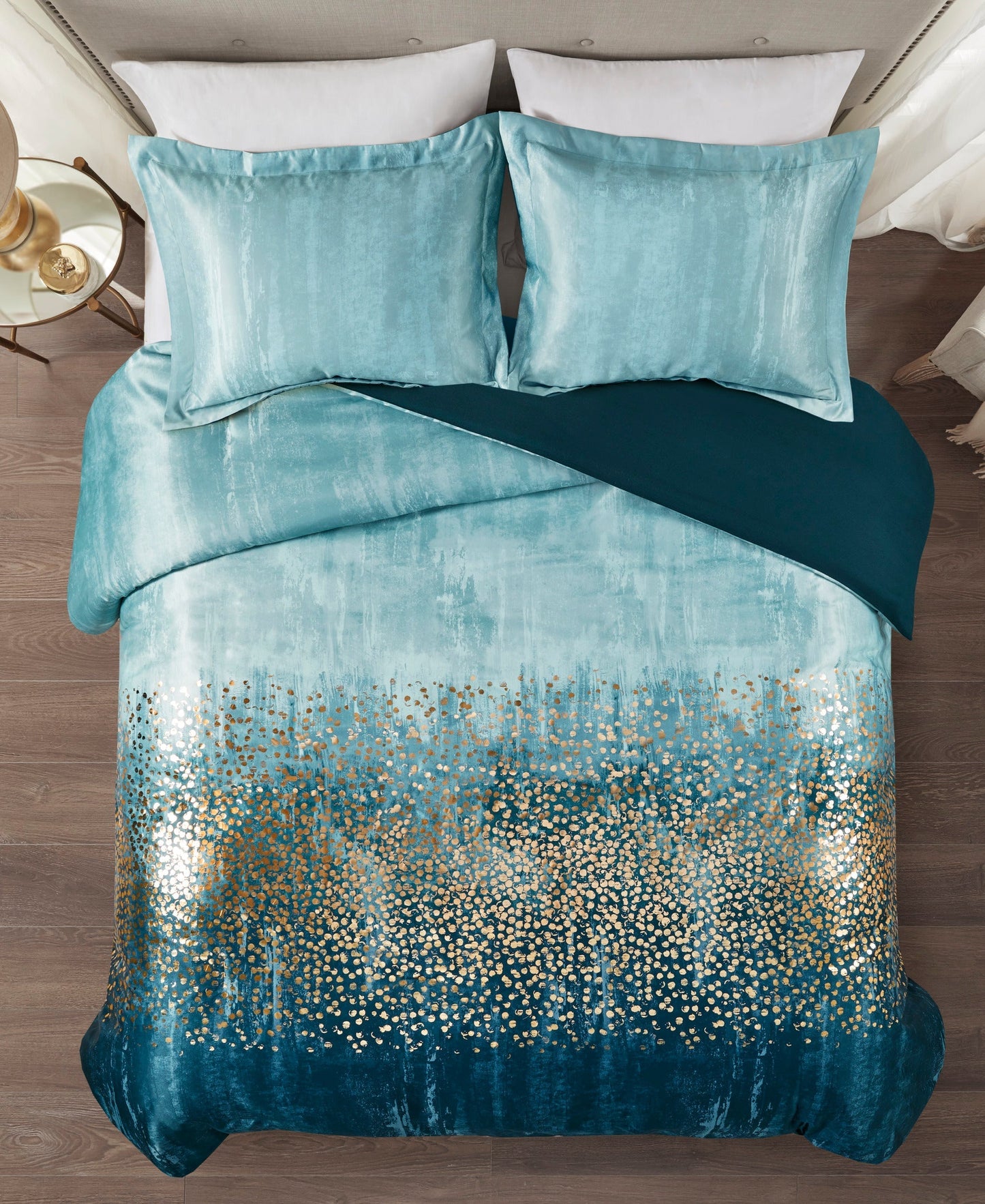 Midnight Sky 3 Piece Metallic Duvet Set