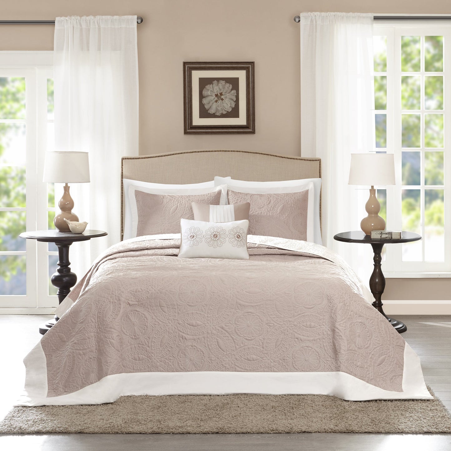 Clark 5 Piece Reversible Bedspread Set