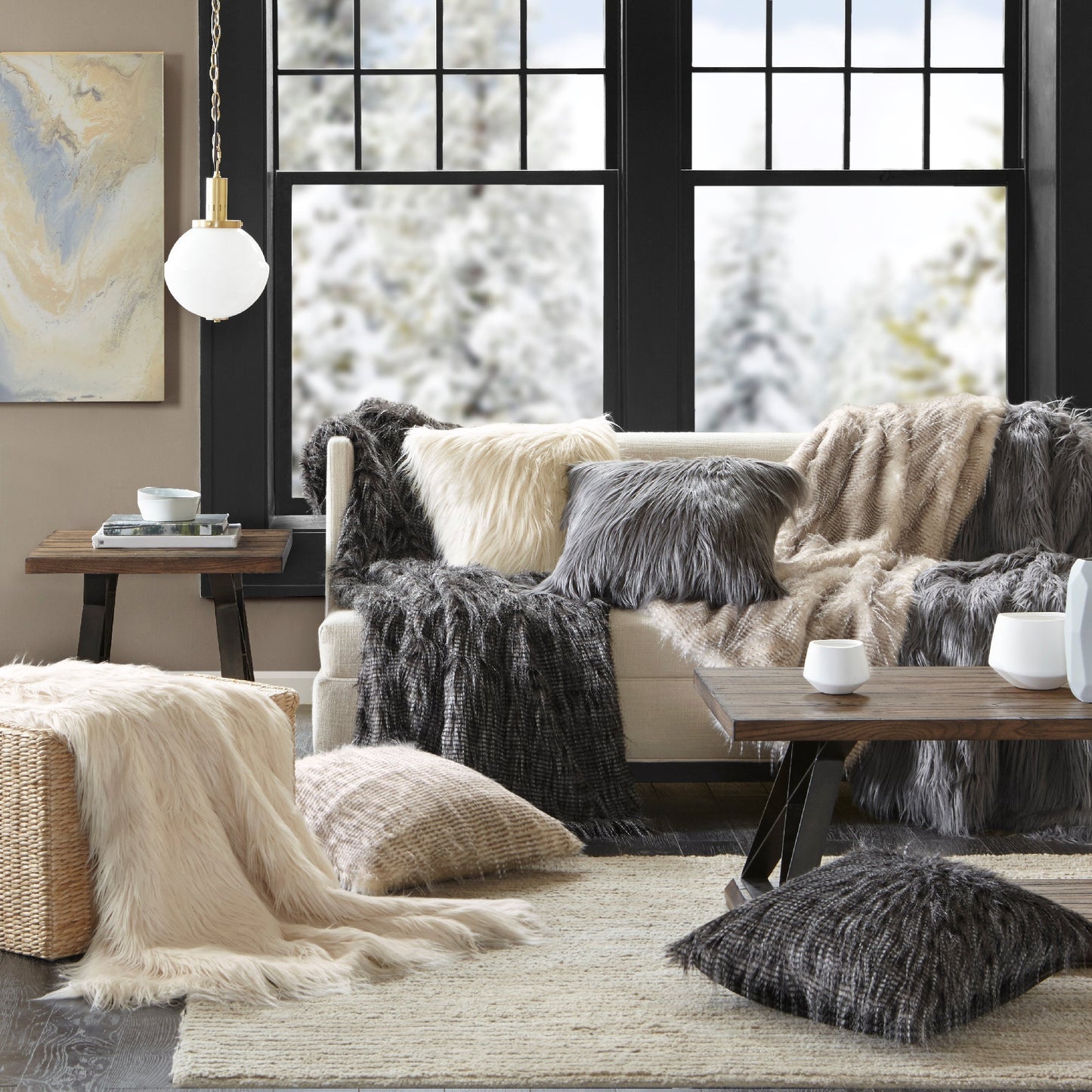 Adelaide Faux Fur Throw