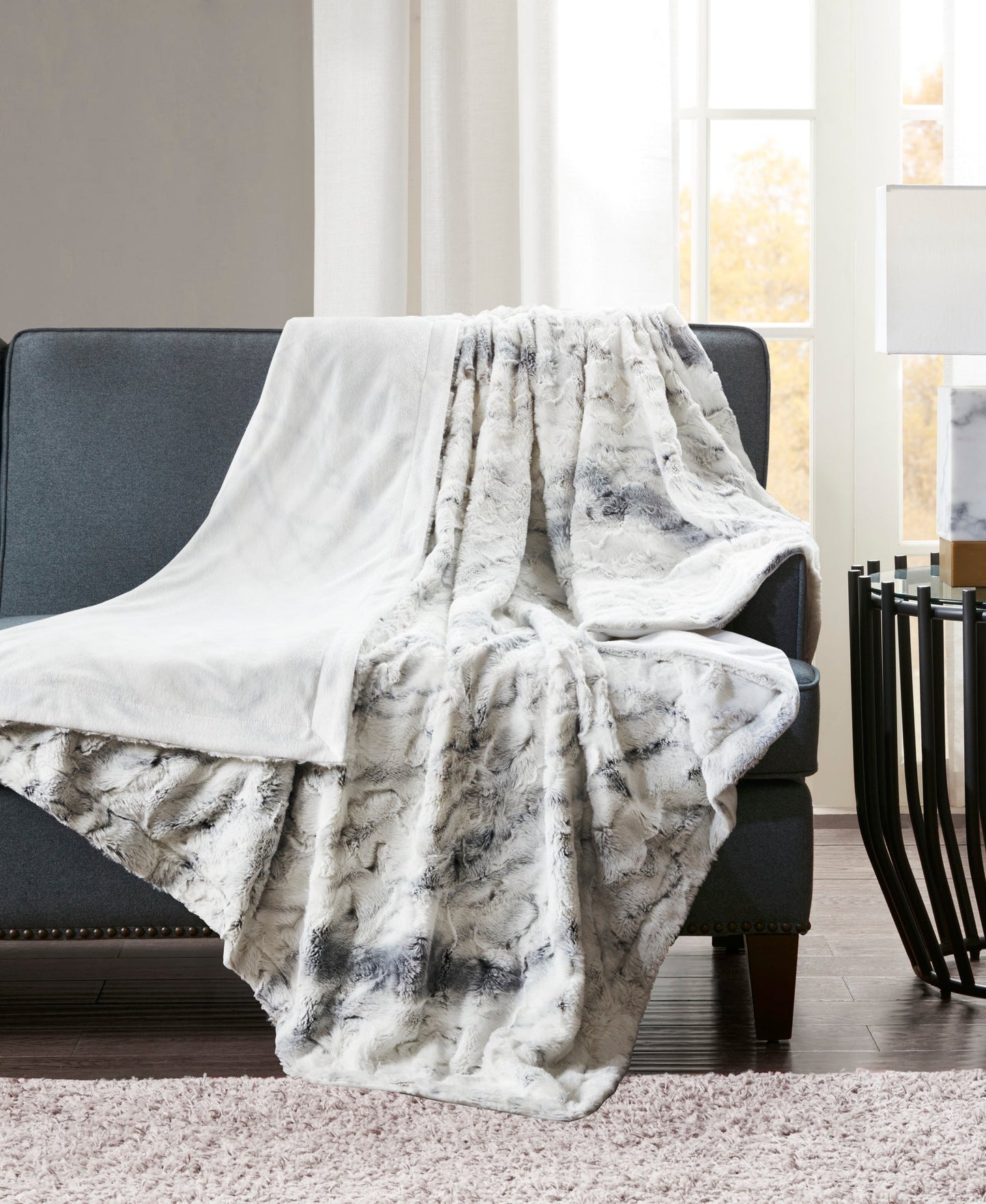 Aina Oversized Faux Fur Throw