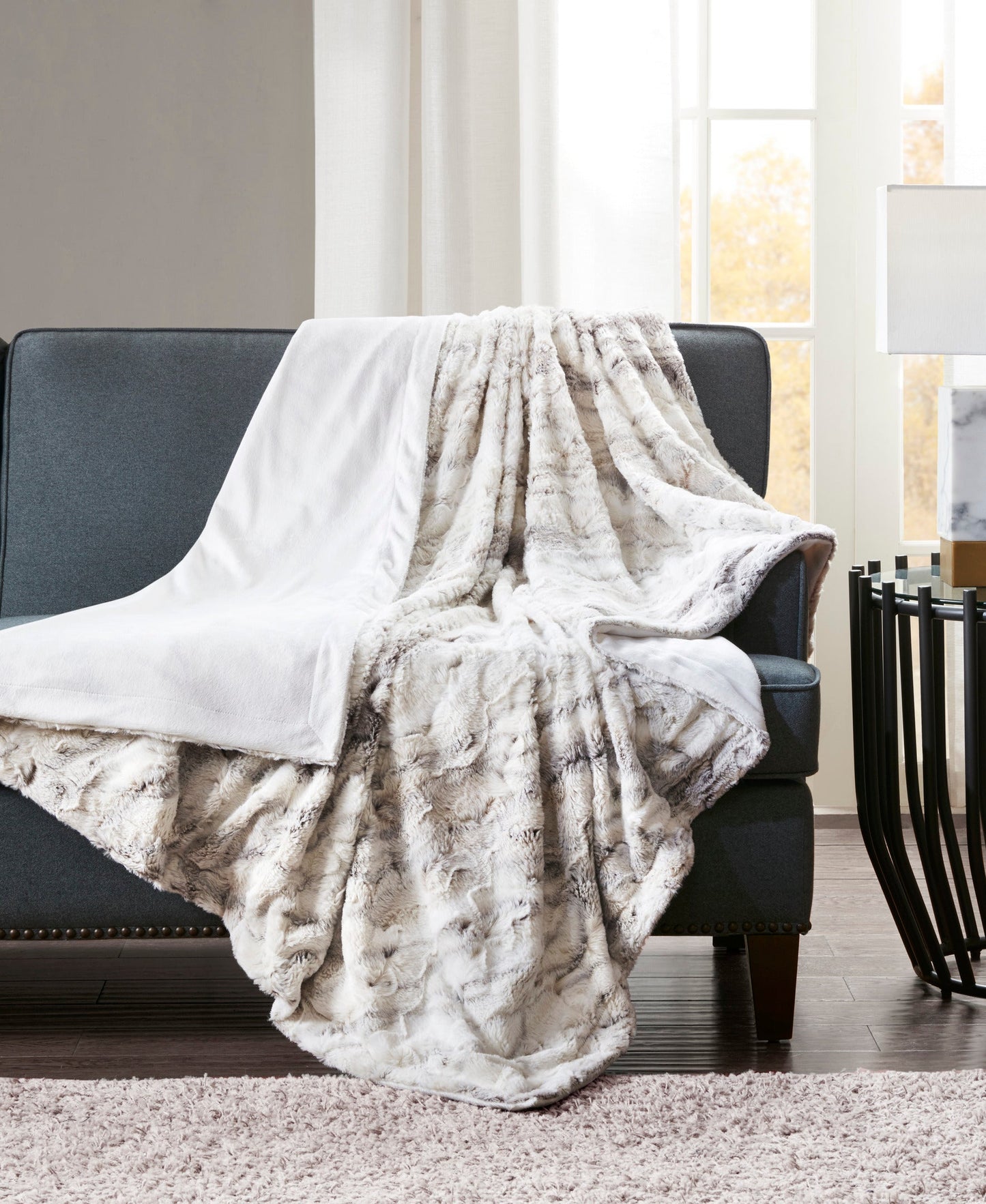 Aina Oversized Faux Fur Throw