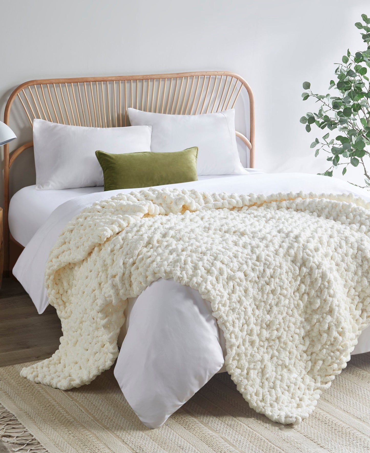 Chenille Chunky Knit Throw