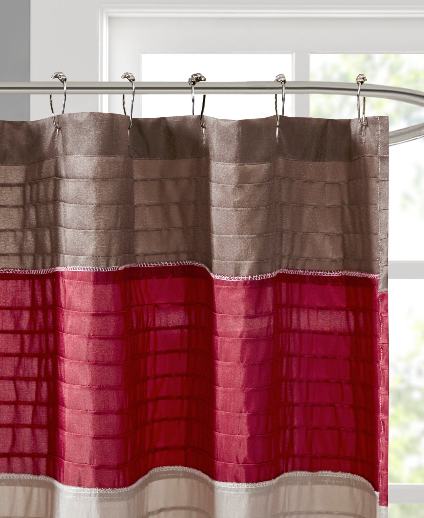 Salem Faux Silk Shower Curtain