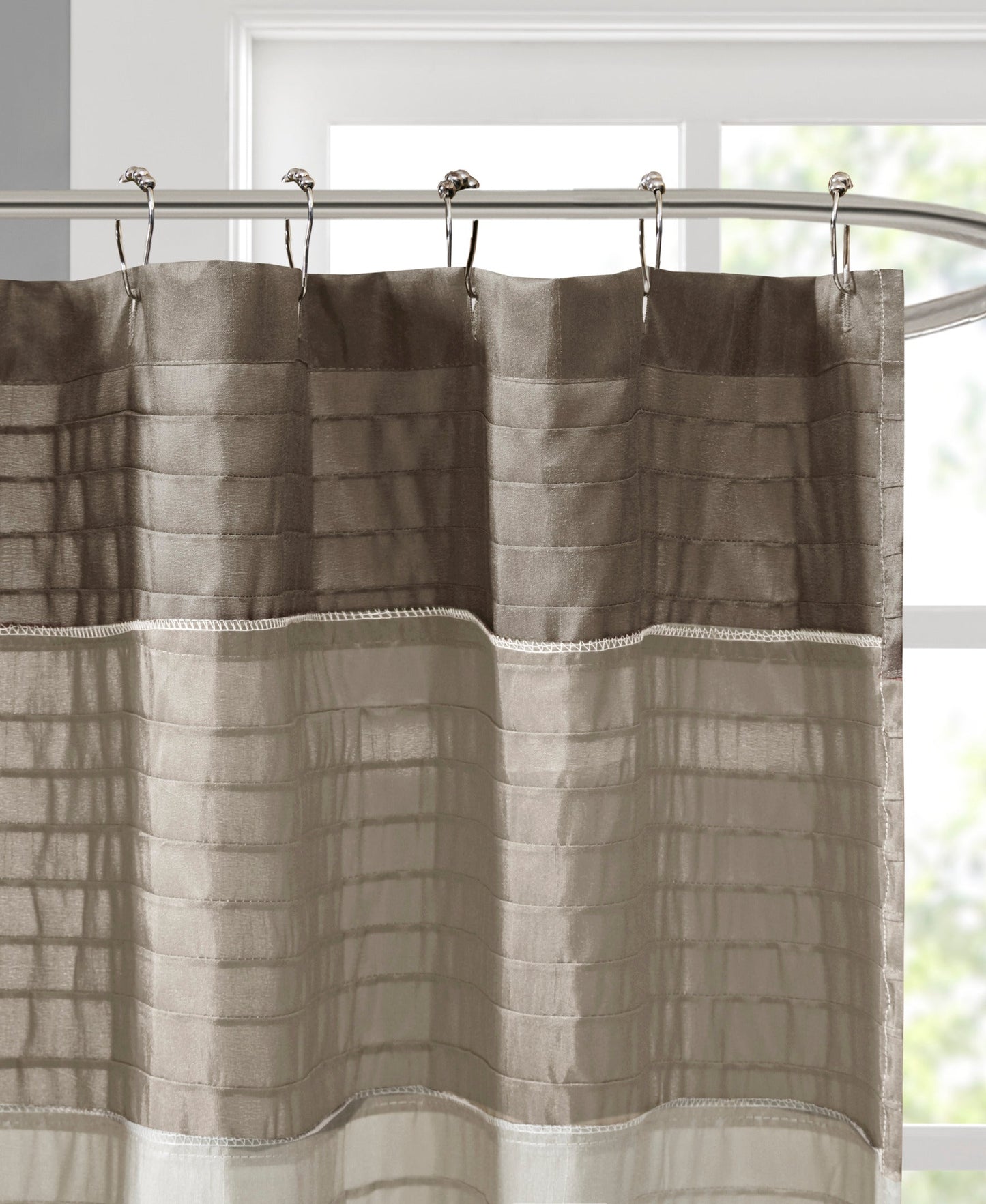 Salem Faux Silk Shower Curtain