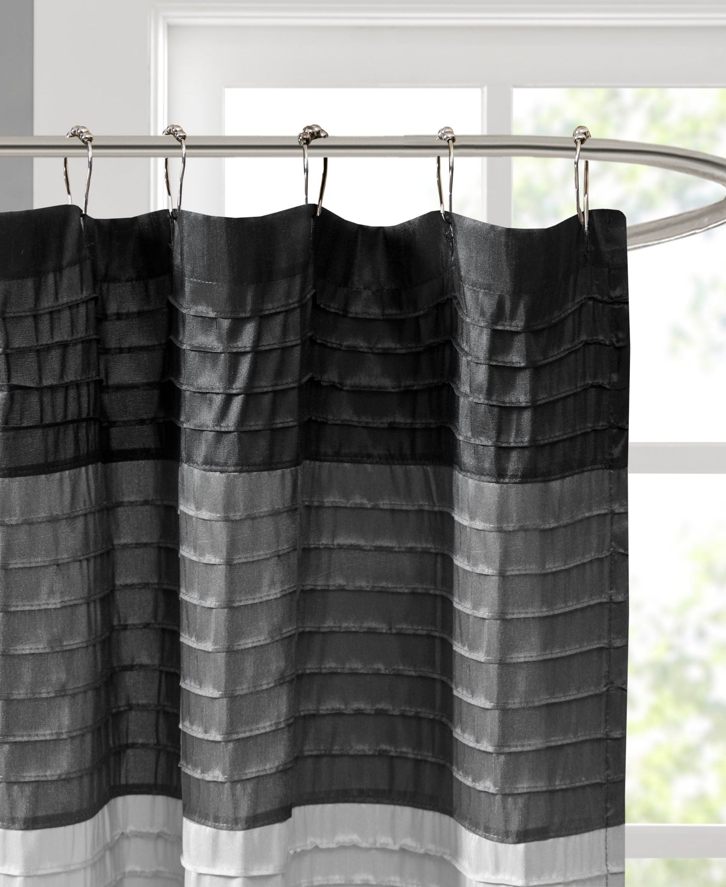 Salem Faux Silk Shower Curtain