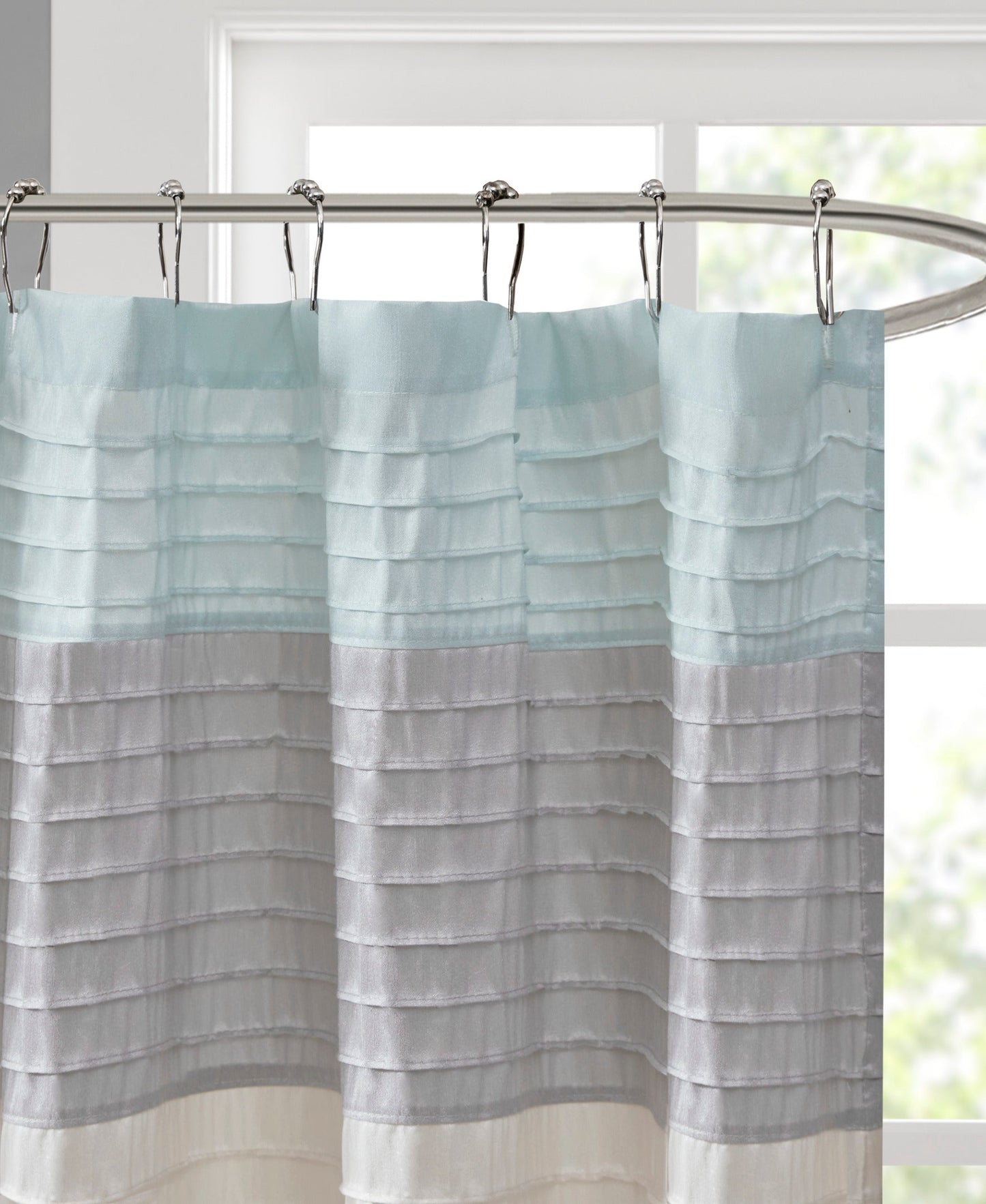 Salem Faux Silk Shower Curtain