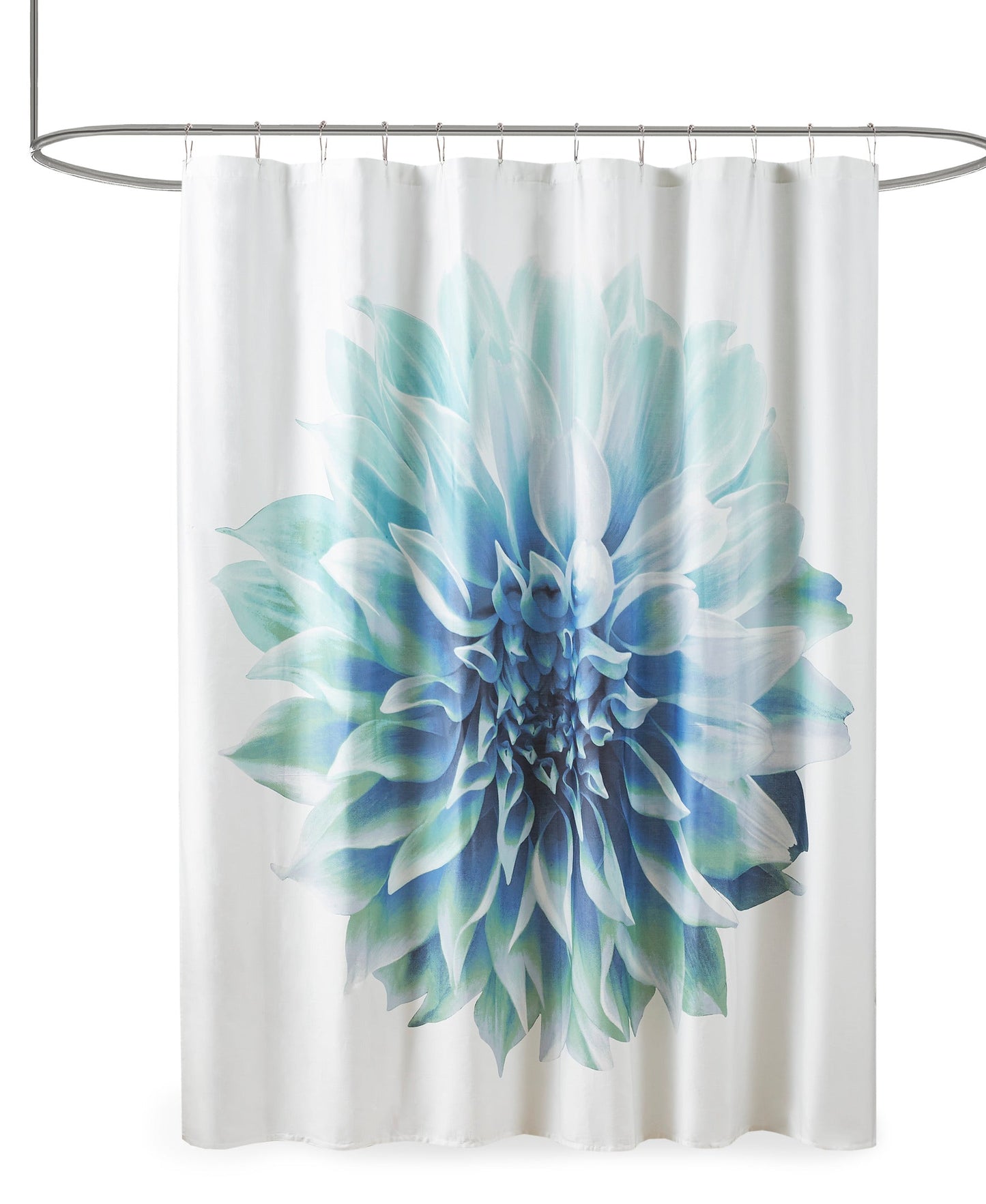 Bridget Printed Floral Cotton Shower Curtain