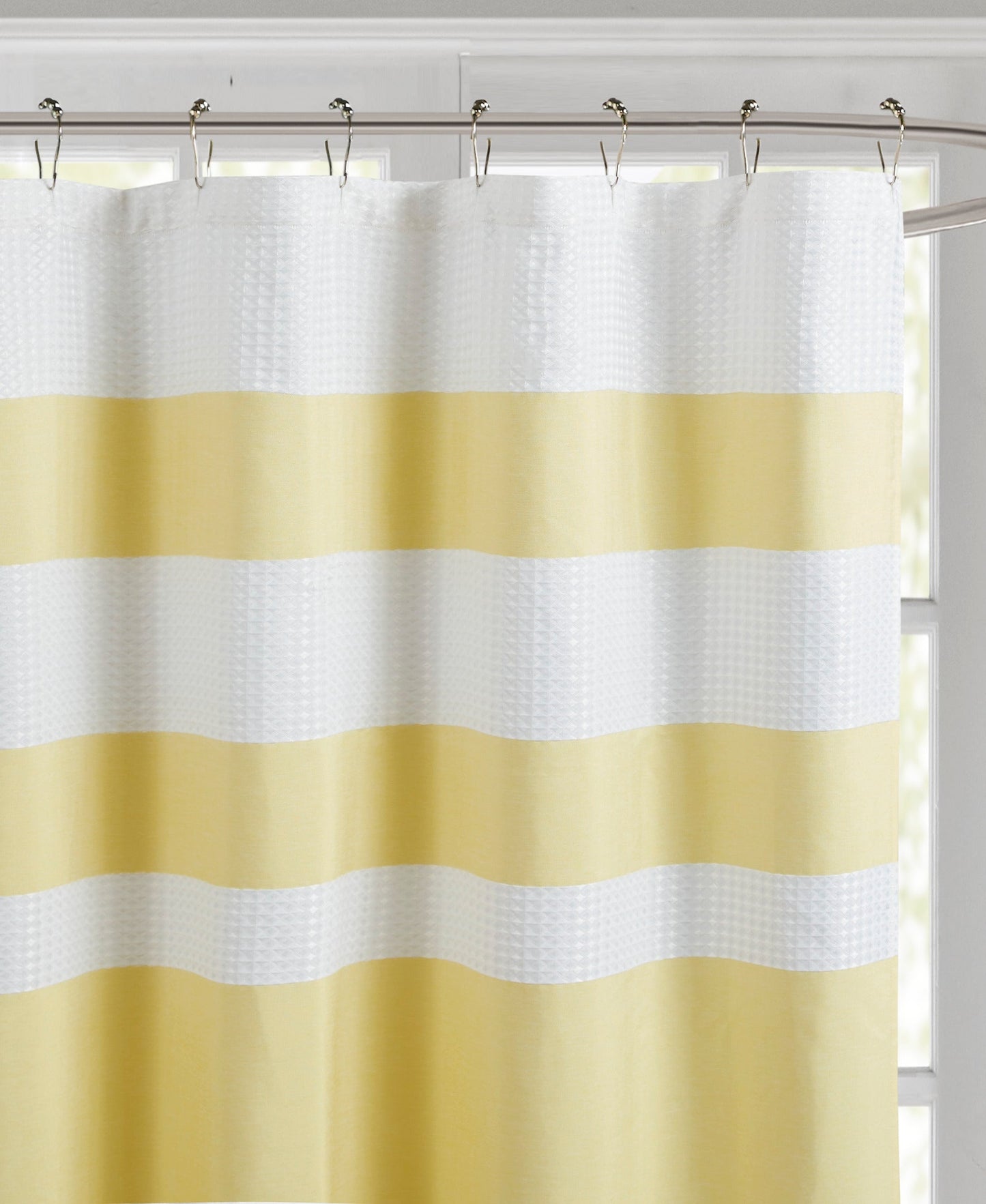 Spa Waffle Shower Curtain with 3M Treatment