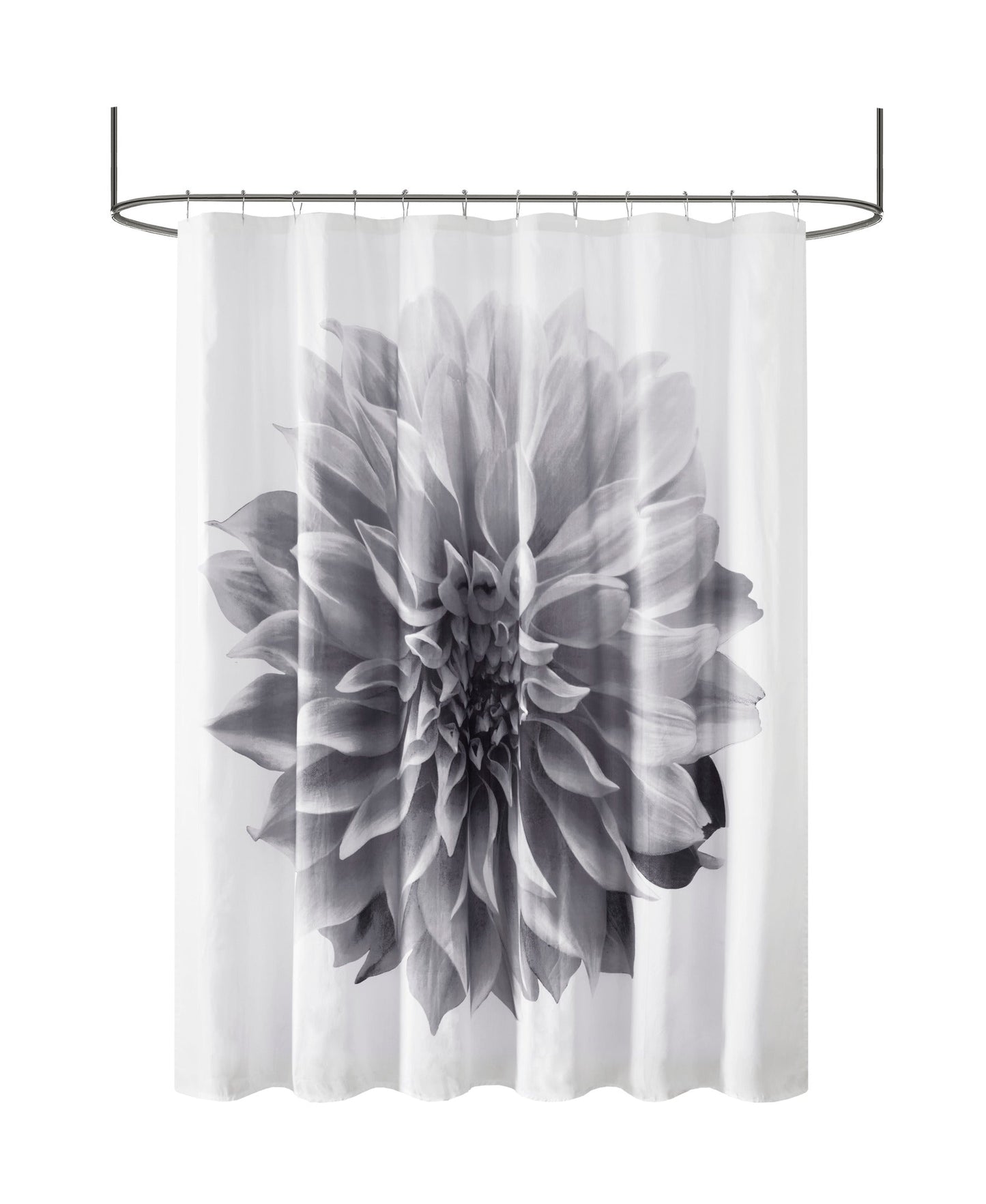 Bridget Printed Floral Cotton Shower Curtain