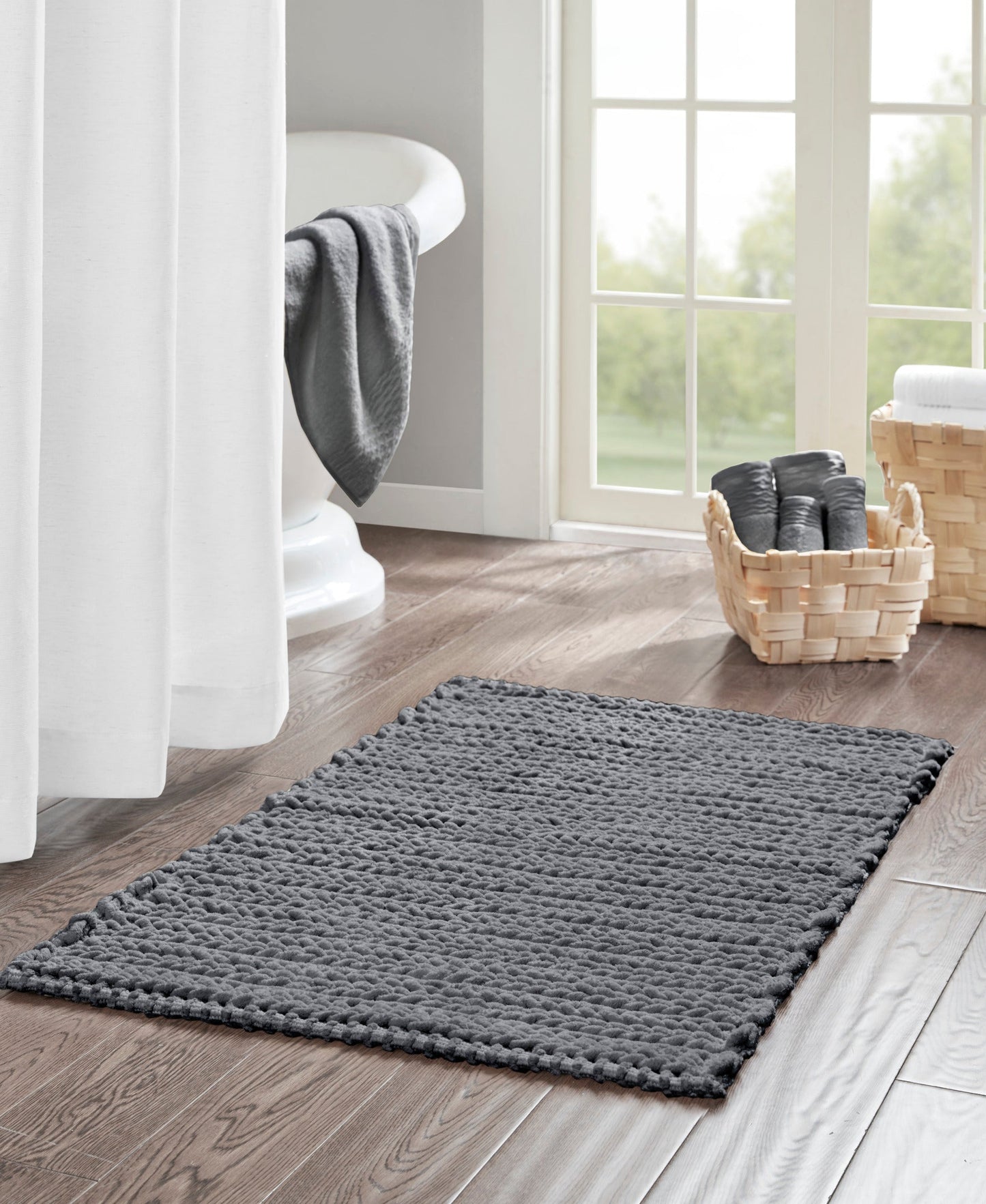 Braide 100% Cotton Chenille Chain Stitch Rug