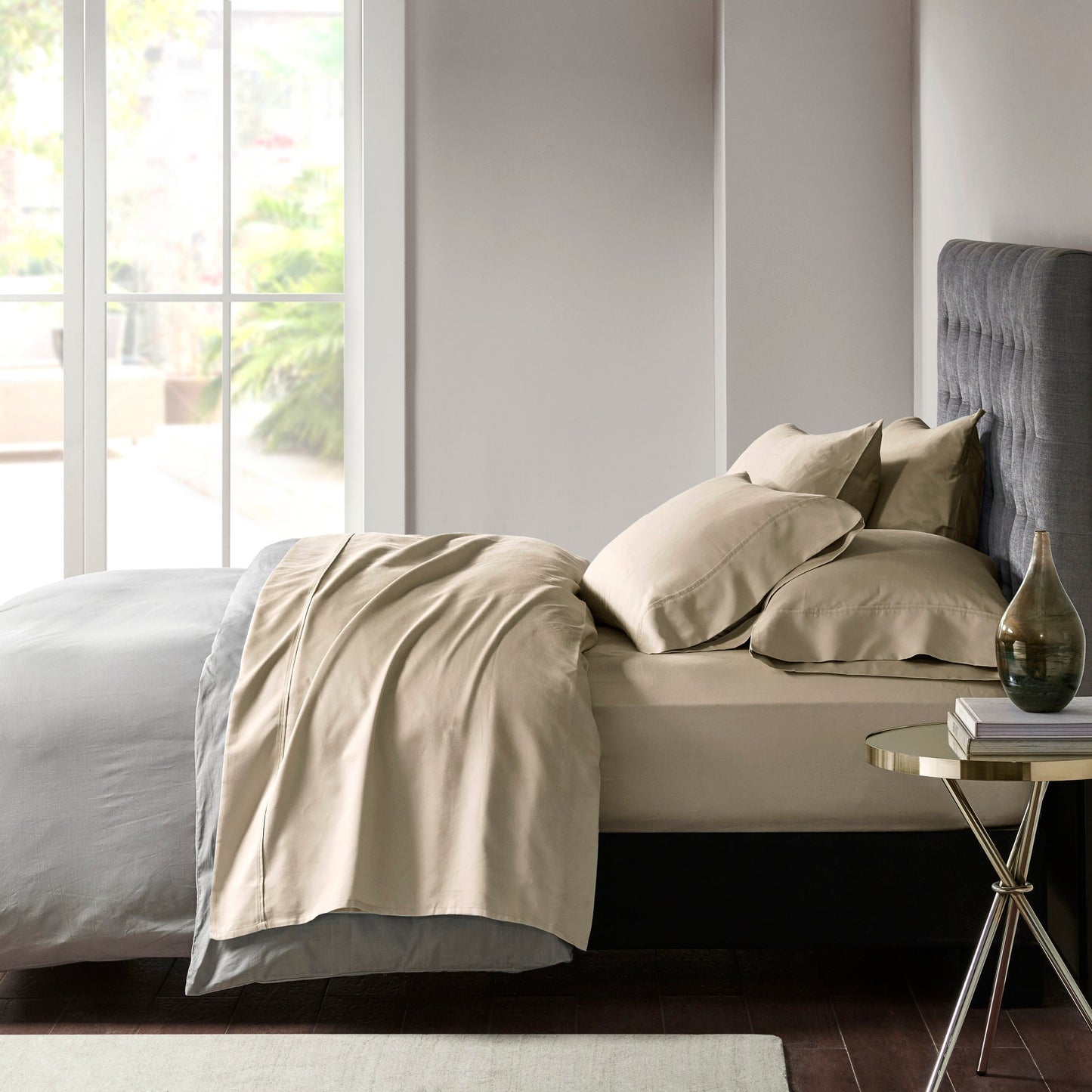 Cotton Blend Sateen Sheet Set - 800 Thread Count