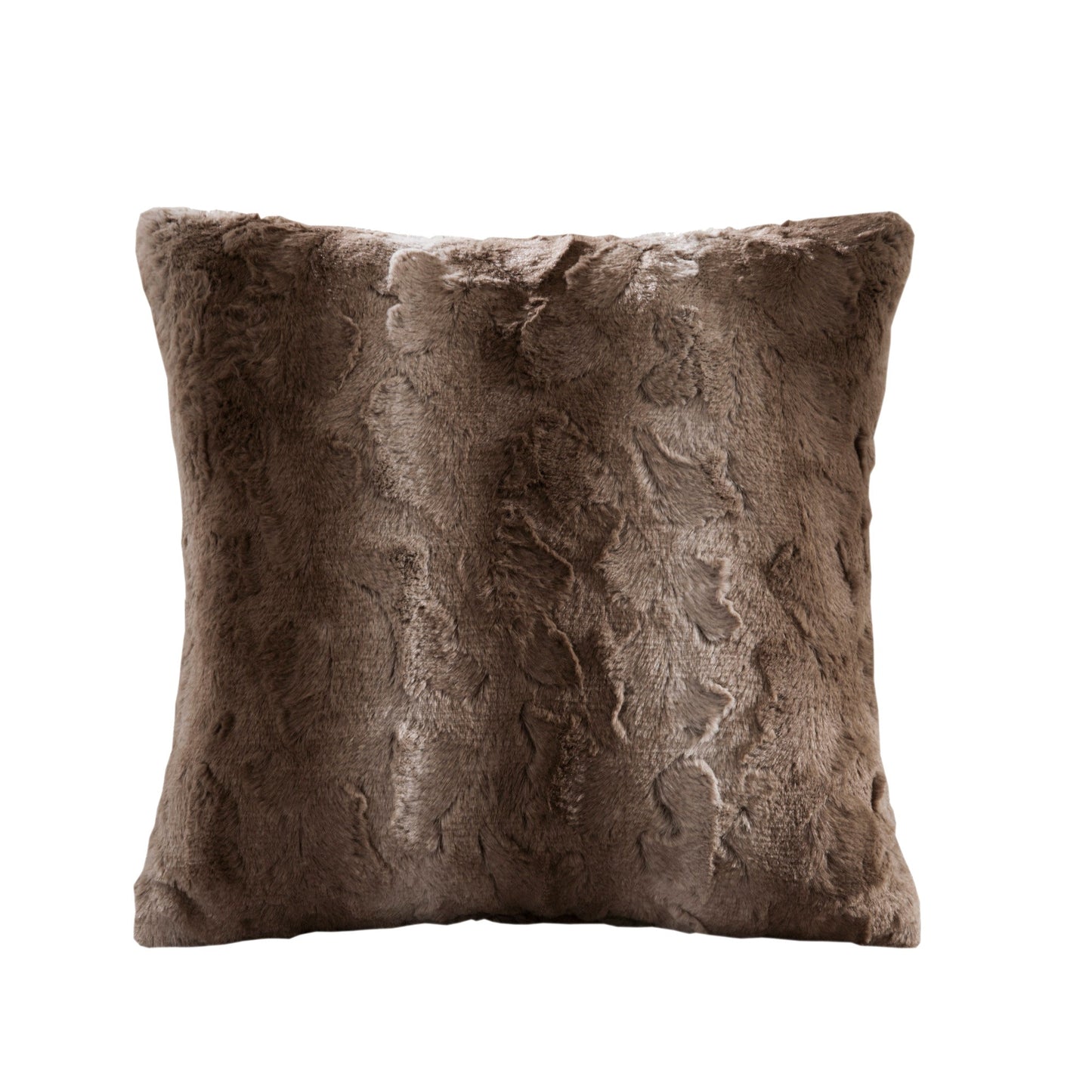 Marselle Faux Fur Square Pillow Leopard