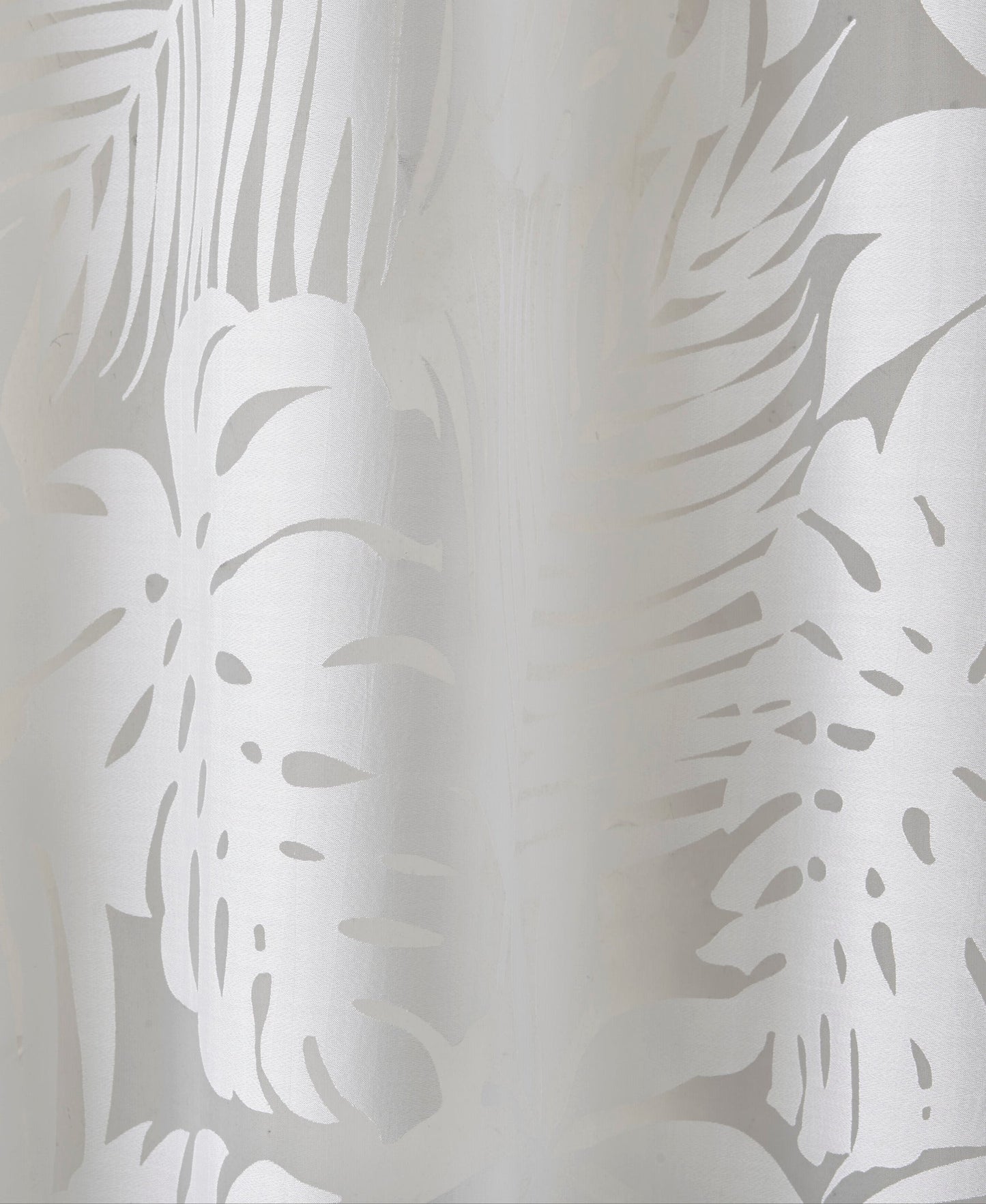 Maui Palm Leaf Burnout Window Sheer
