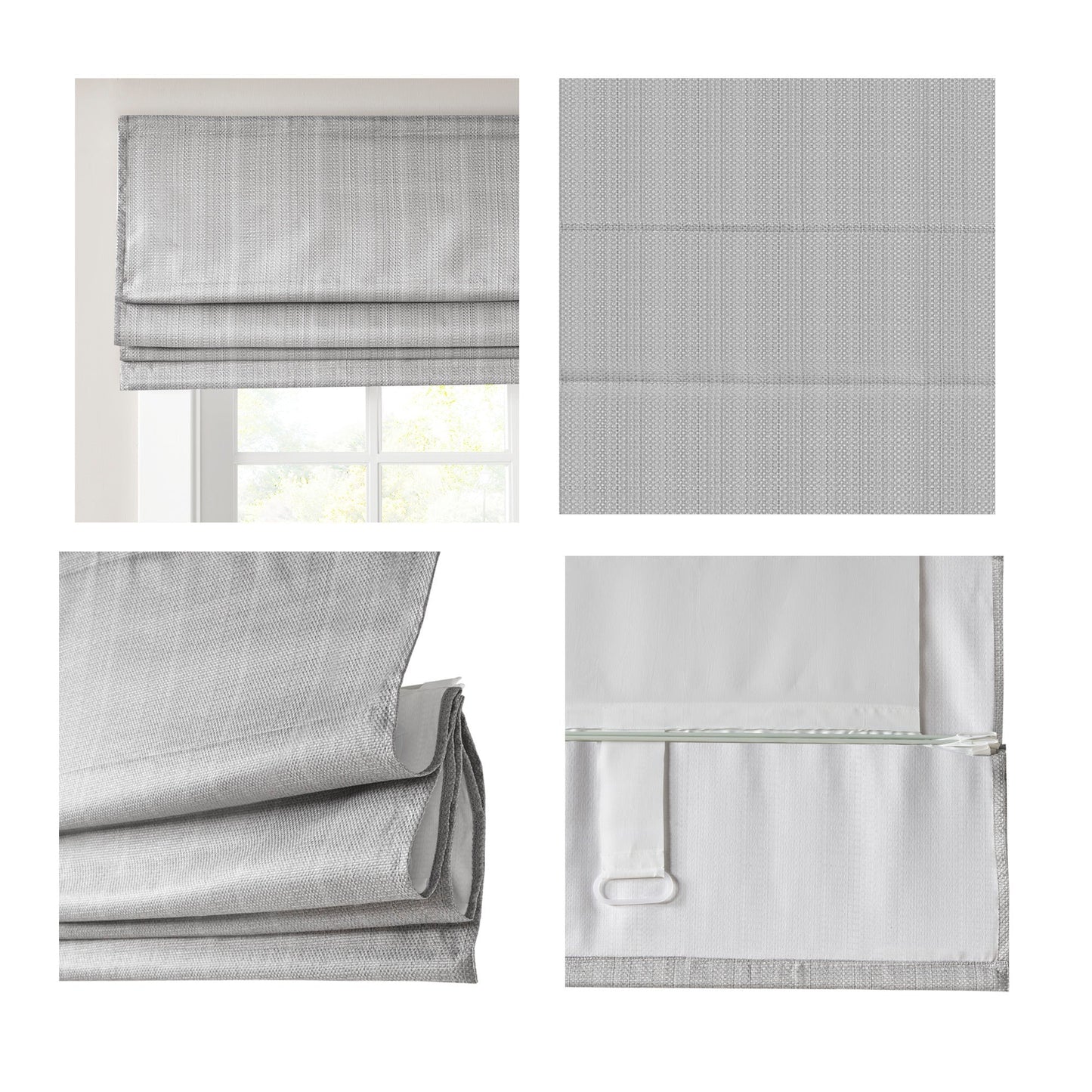Paxton Basketweave Room Darkening Cordless Roman Shade