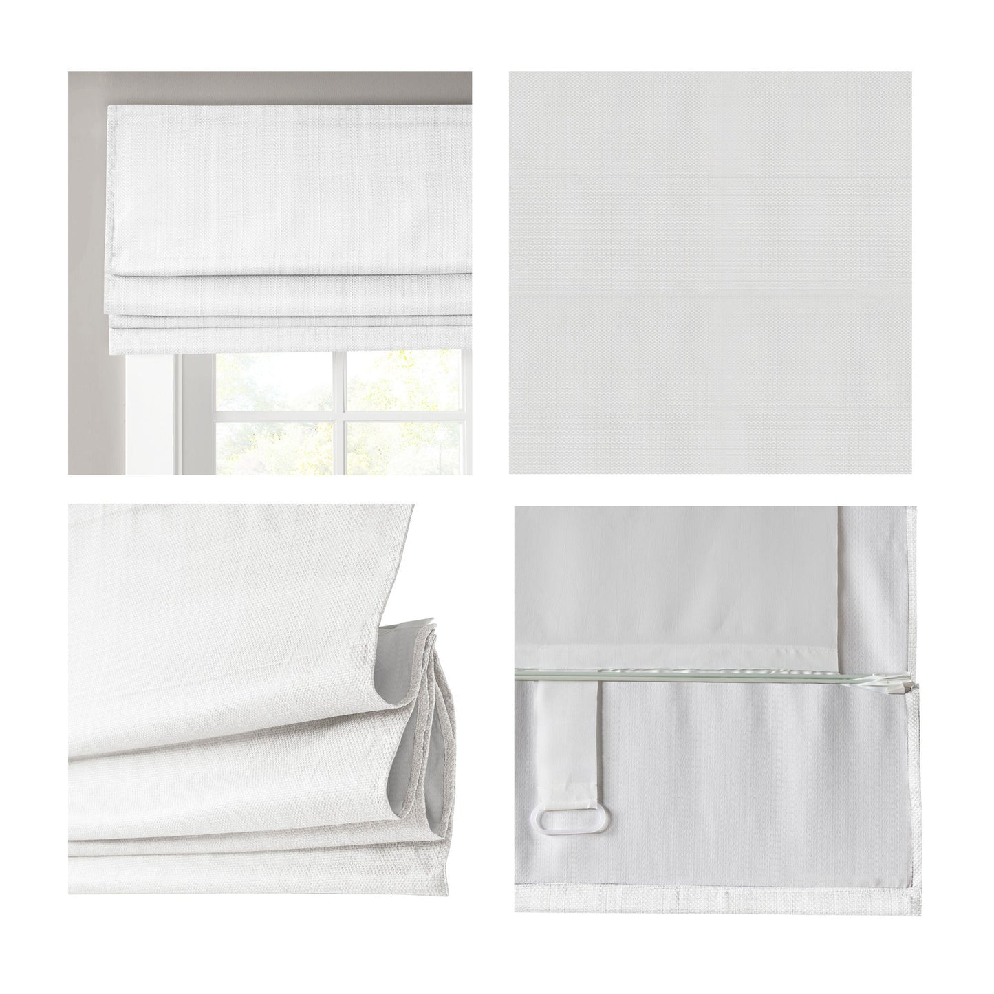 Paxton Basketweave Room Darkening Cordless Roman Shade