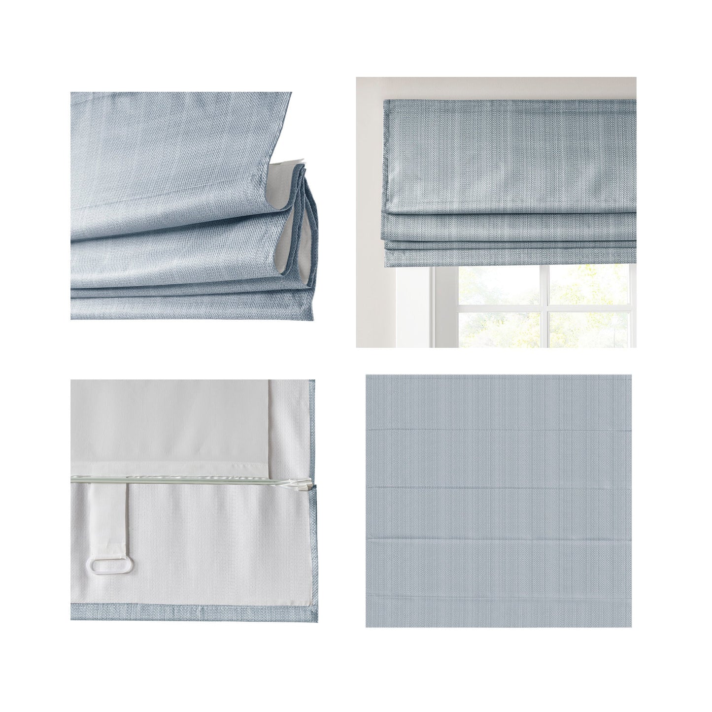 Paxton Basketweave Room Darkening Cordless Roman Shade