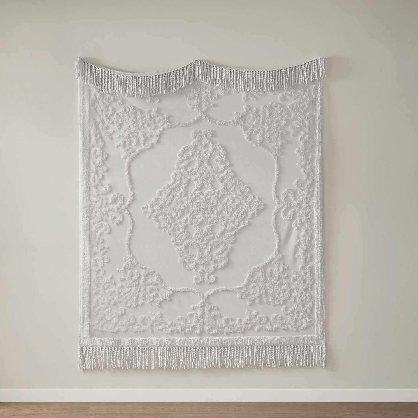Mila Chenille Lightweight Throw with Fringe Tassel