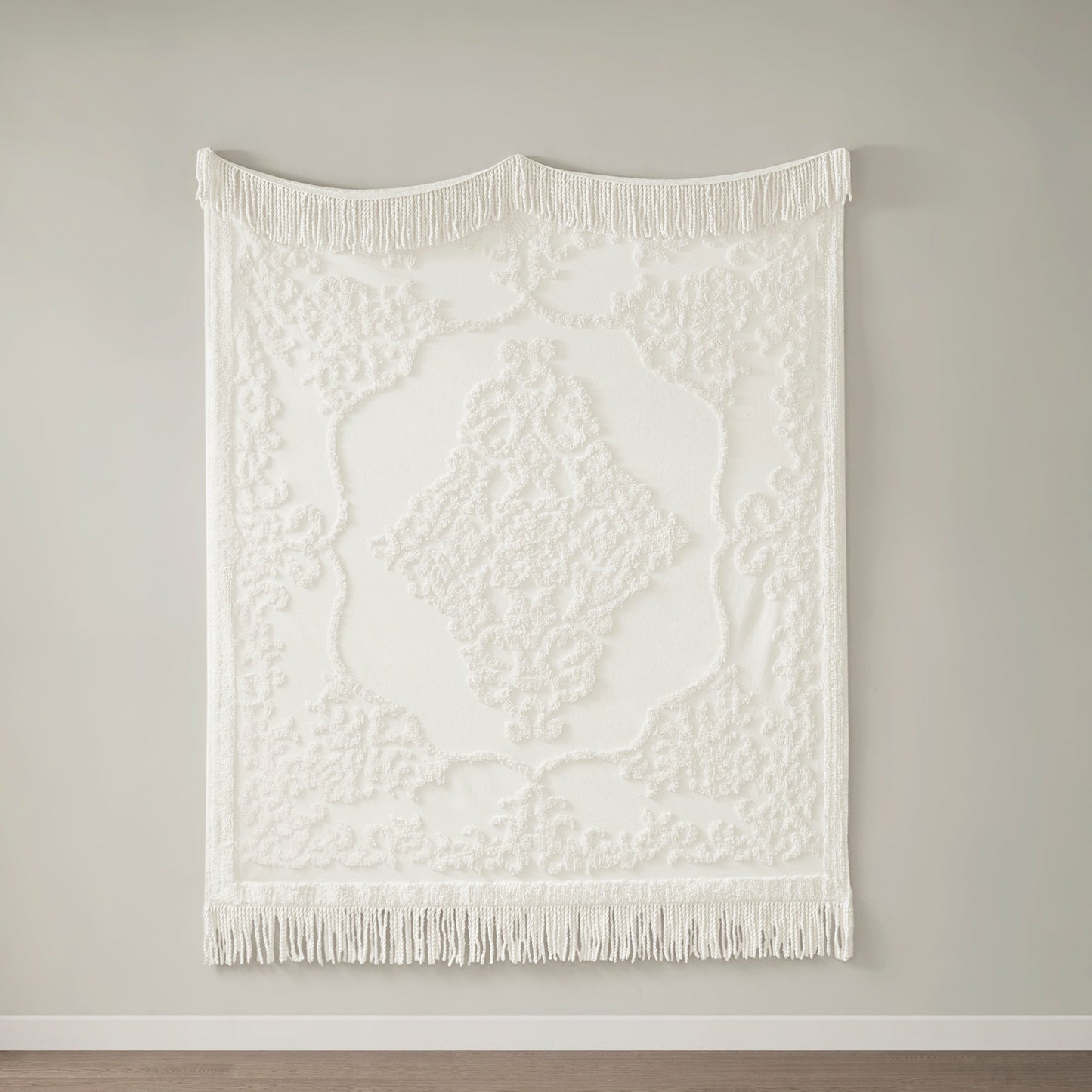 Mila Chenille Lightweight Throw with Fringe Tassel
