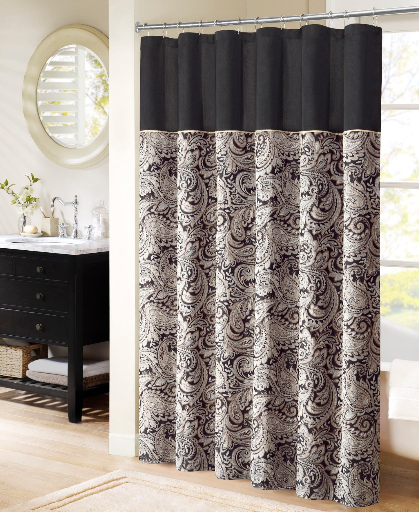Charlotte Jacquard Shower Curtain