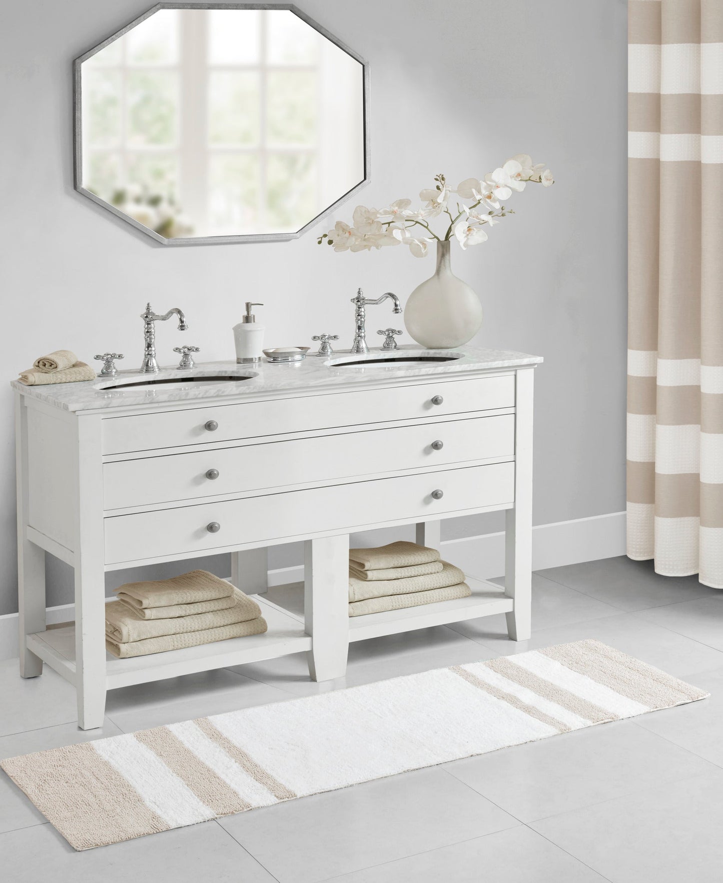 Spa Cotton Reversible Bath Rug