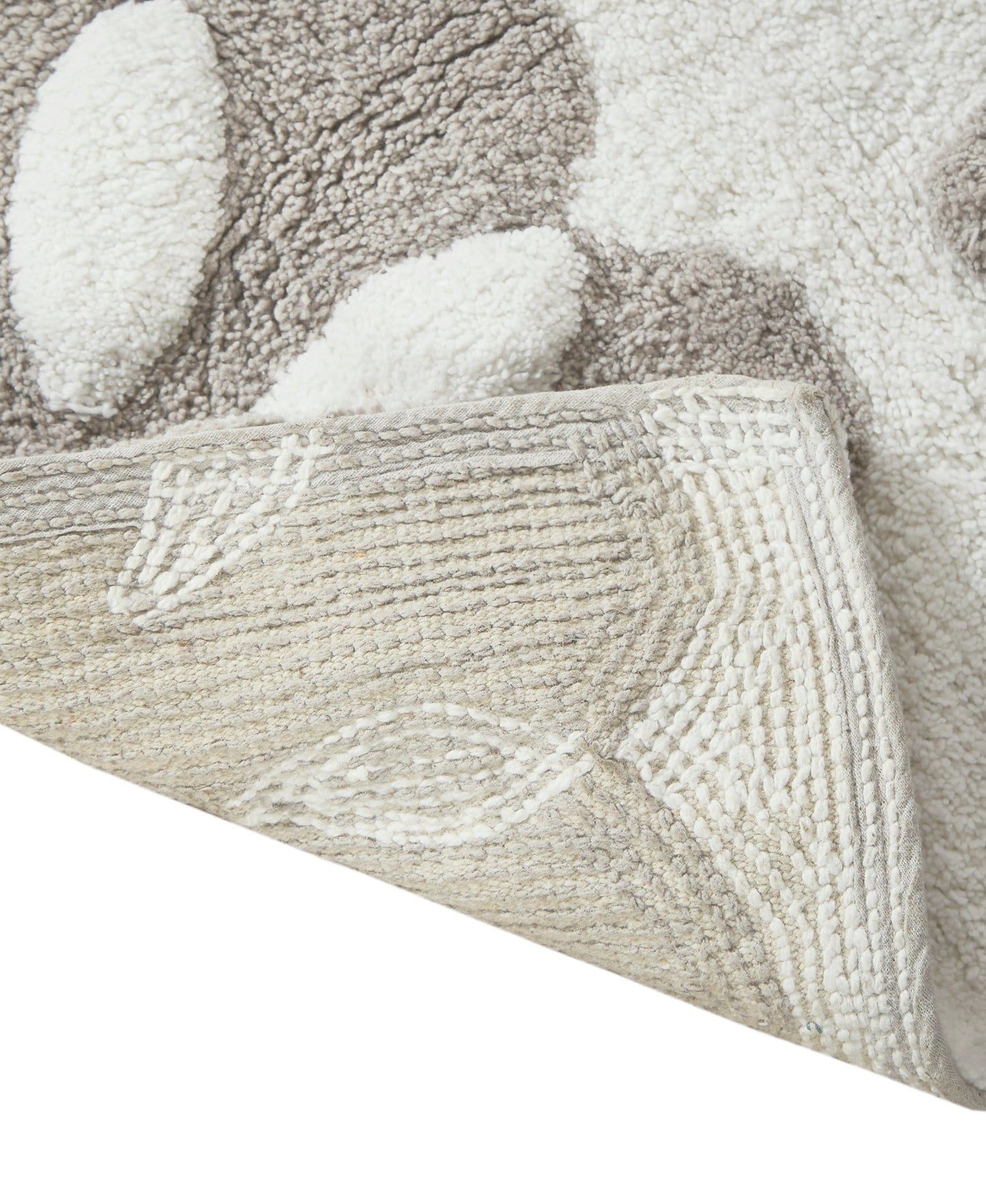 Tunisia Medallion Cotton Tufted Bath Rug