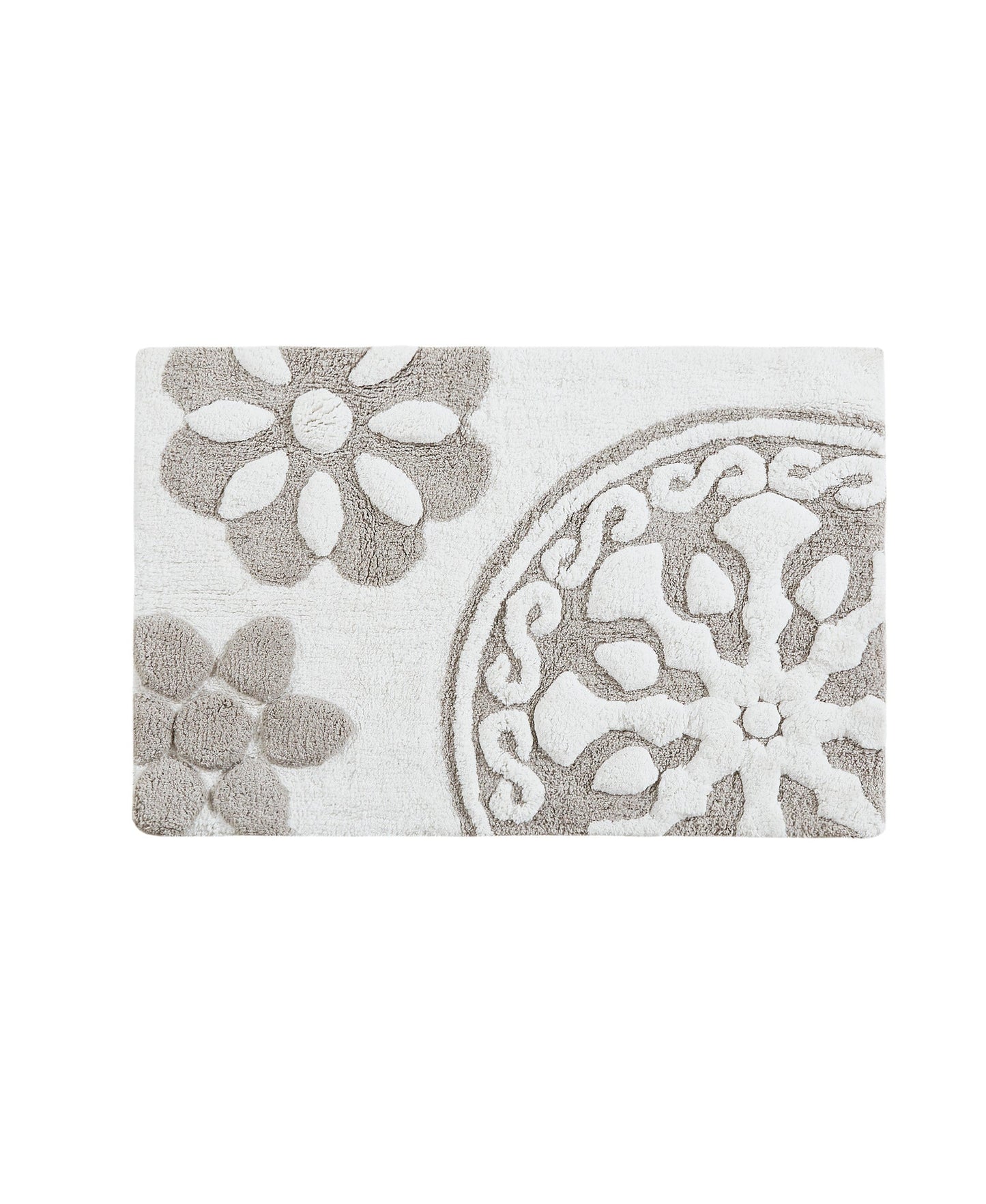 Tunisia Medallion Cotton Tufted Bath Rug