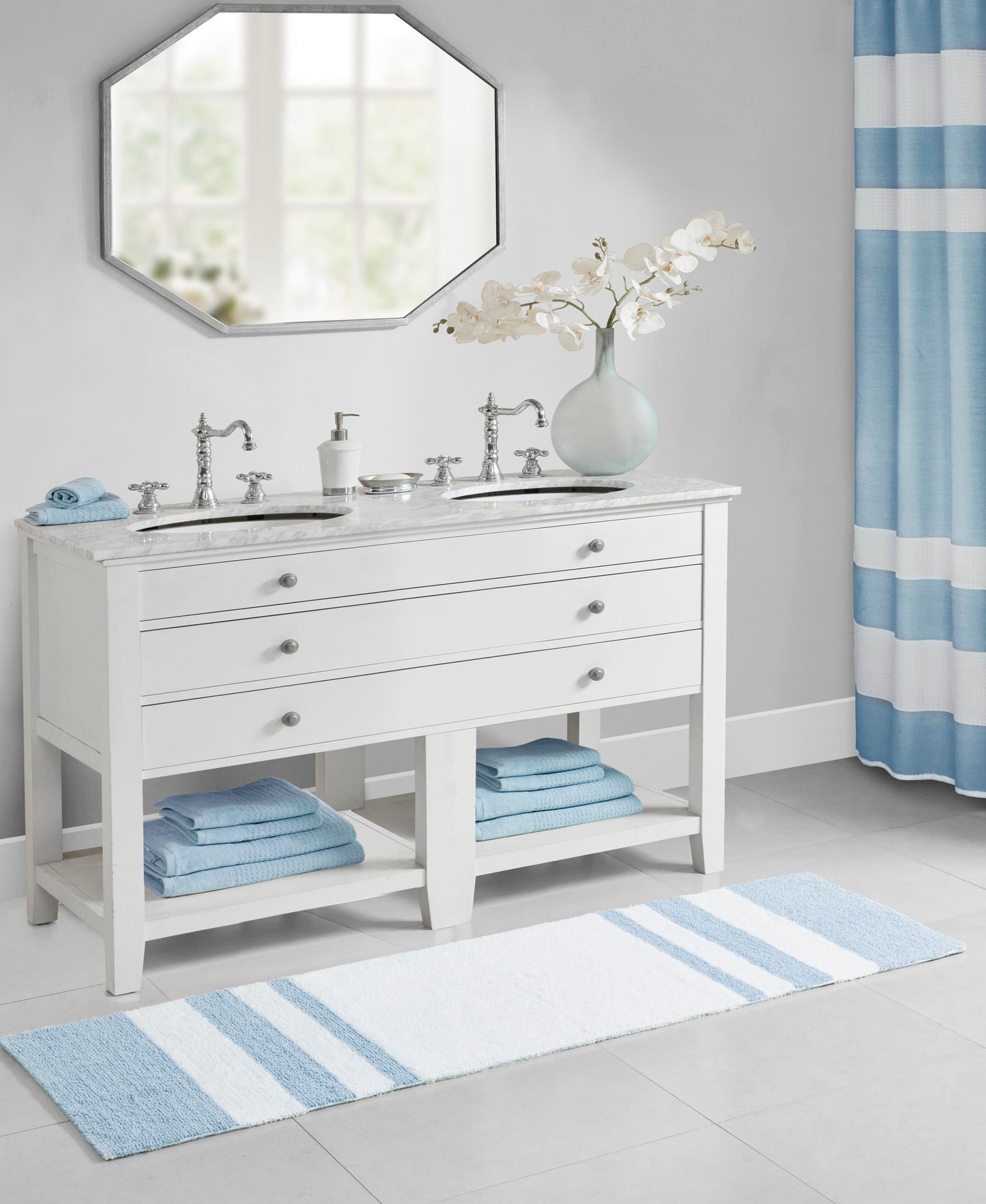 Spa Cotton Reversible Bath Rug