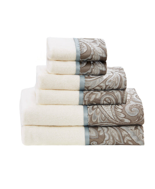 Charlotte 6 Piece Jacquard Towel Set