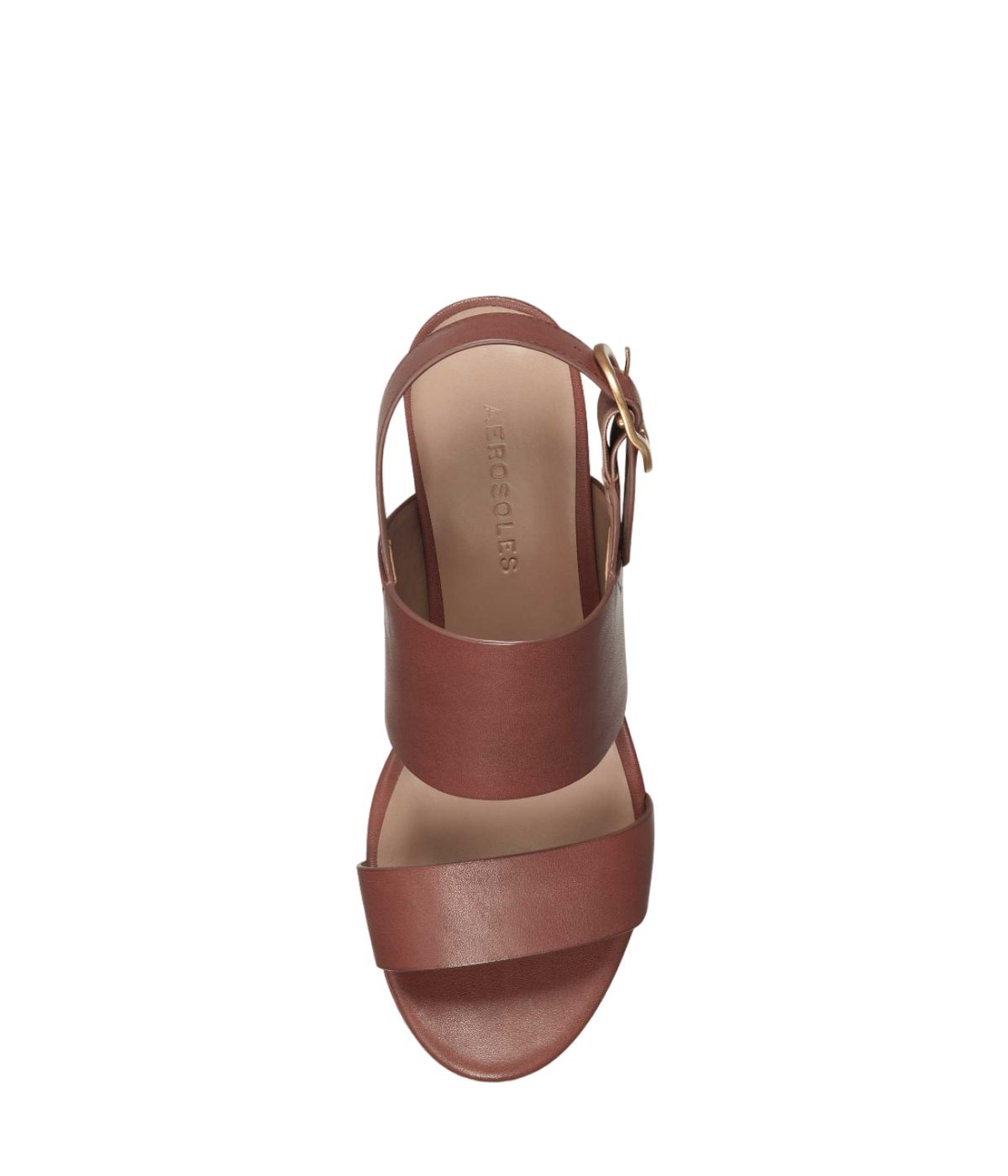 Aerosoles Camera Sandal Eggshell Leather