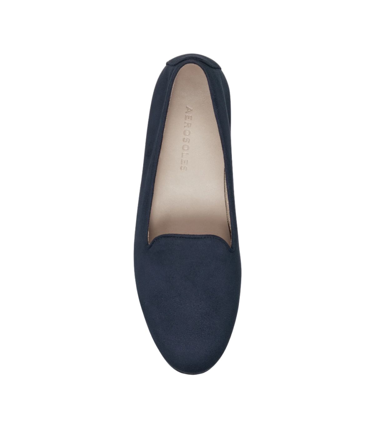 Aerosoles Betunia Flat Navy Faux Suede