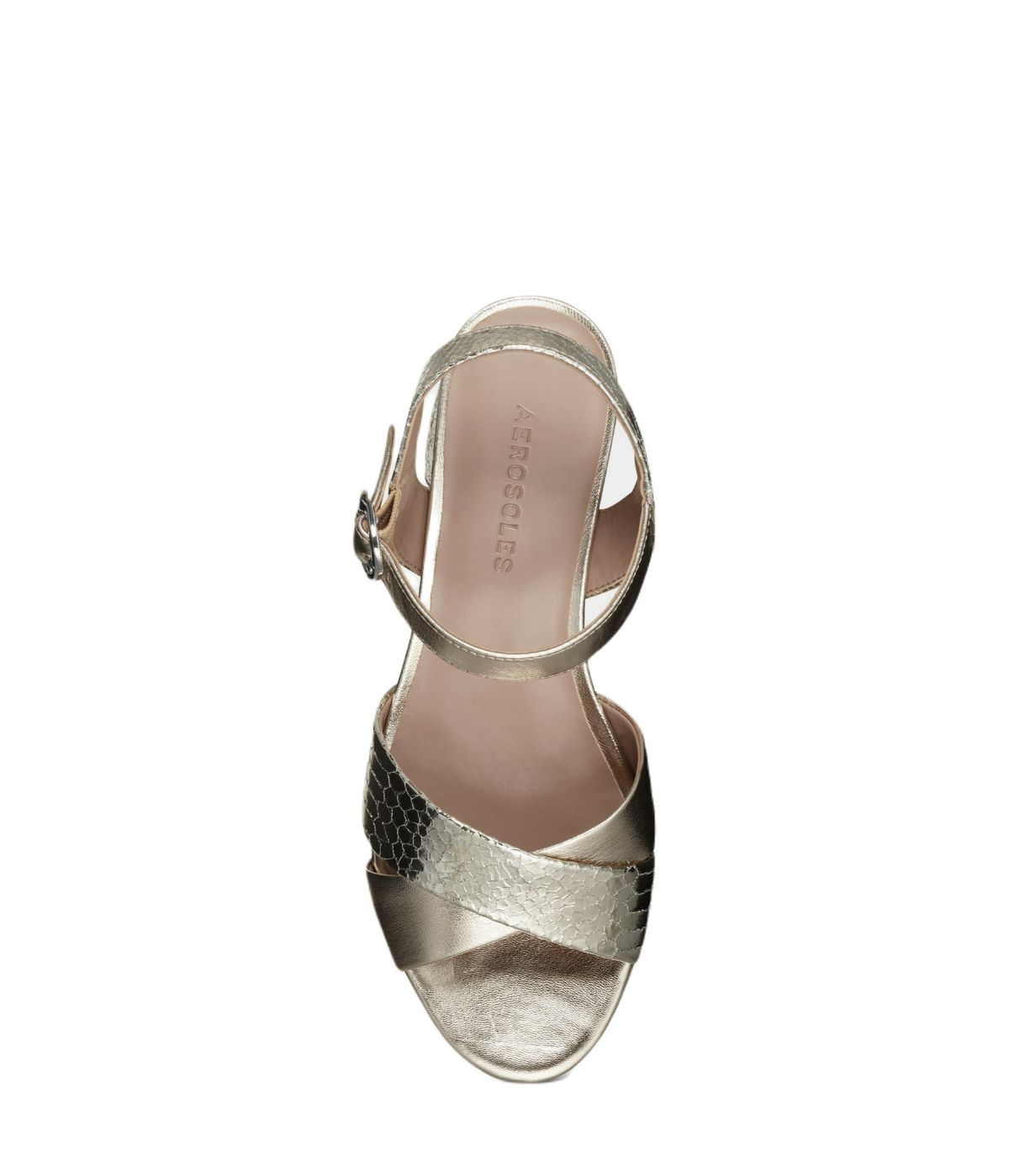 Aerosoles Cosmos Sandal Soft Gold Leather